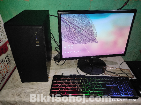 i5 6gen 8gb ram ssd 128 hdd 500 with 19